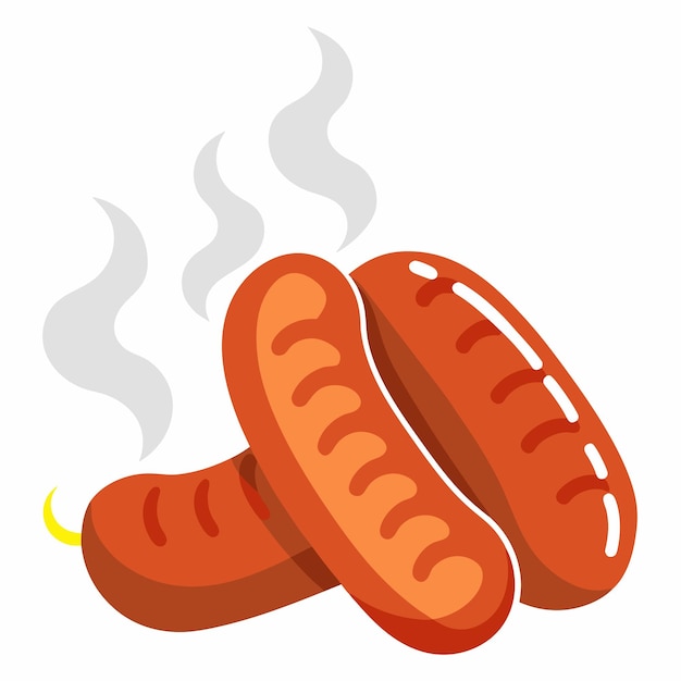 zwei Hotdogs mit den Worten Hotdogs darauf