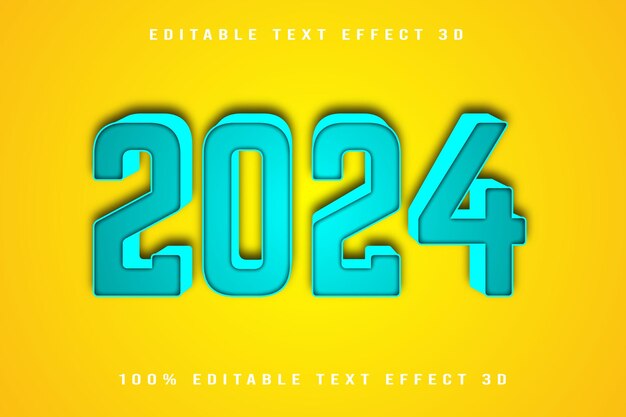 2024 Editable Text Effect 3D Emboss Cartoon Style