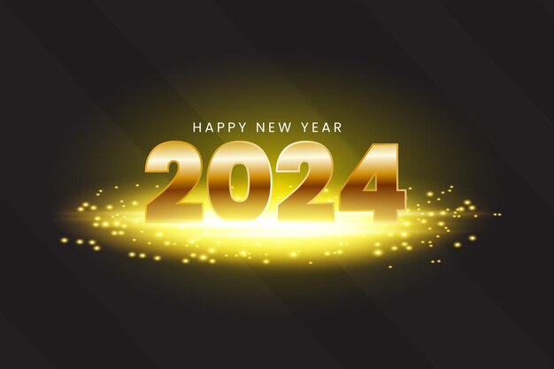 2024 happy new year background banner vector New year celebration concept for greeting card banner