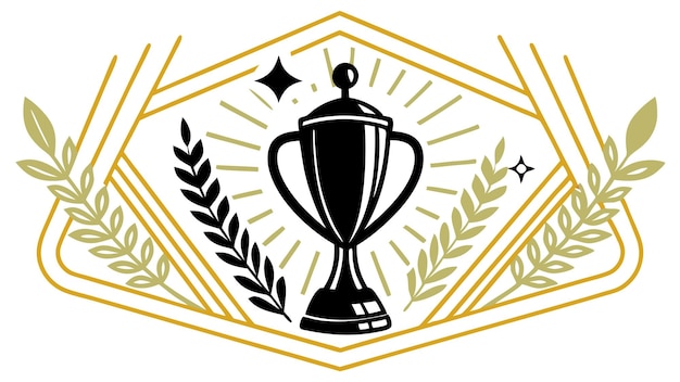 2025 new year success trophy black amp gold vector graphic achievement award