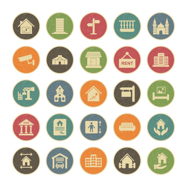 25 Icon Set Of real estate 