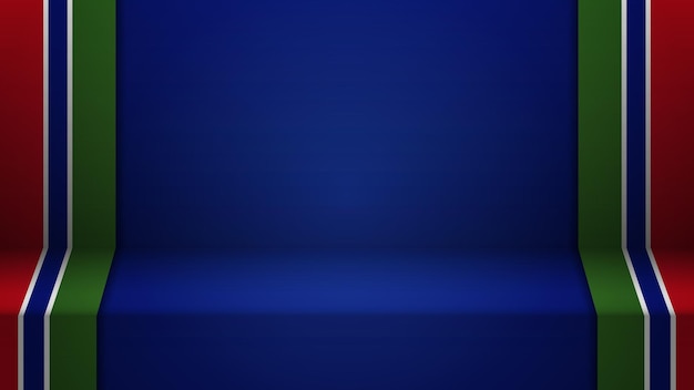 3d background with flag of Gambia An element of impact for the use you want to make of it