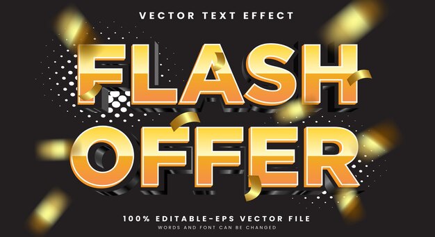 3d flash offer poster discount and offer text style template