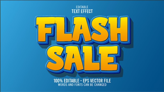 3D Flash Sale Editable Text Effect