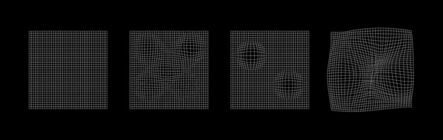 3D forms icons Flat style Vector icons