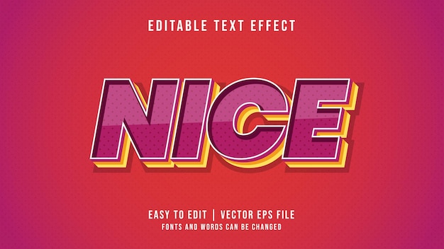 3d glossy nice text effect