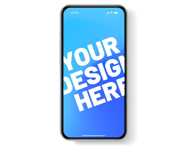 3d high quality smartphone mockup with different angles and isolated background for show mobile app