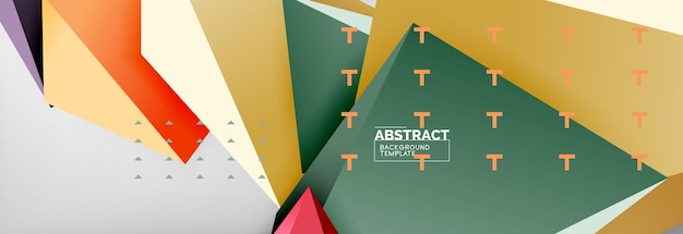 3d polygonal shape geometric background triangular modern abstract composition