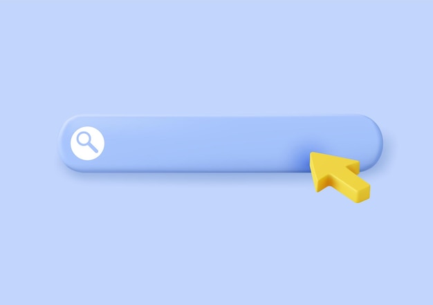 3d search bar template for website