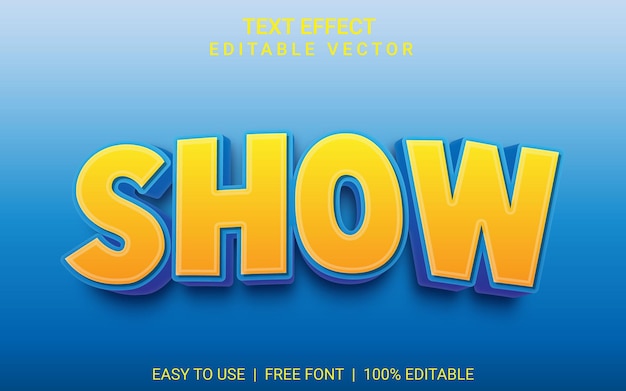 3d text effect eps vector file