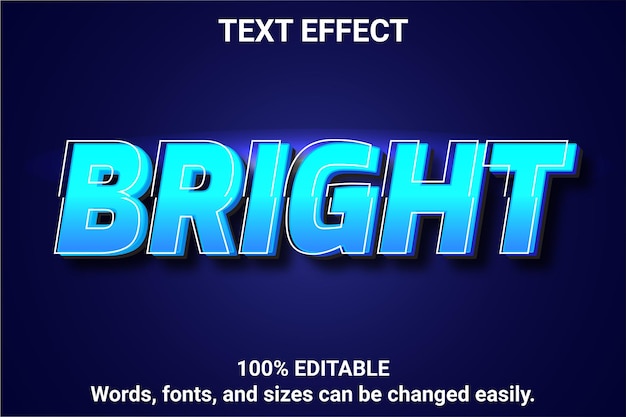 3d text effect template.