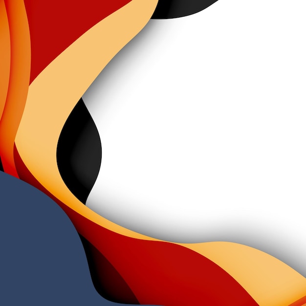 3d vector abstract background with cut shapes business presentation flyer template