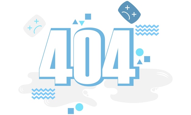 404 error page not found banner