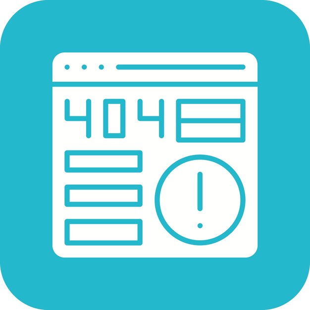 404 Error vector icon Can be used for Web Hosting iconset