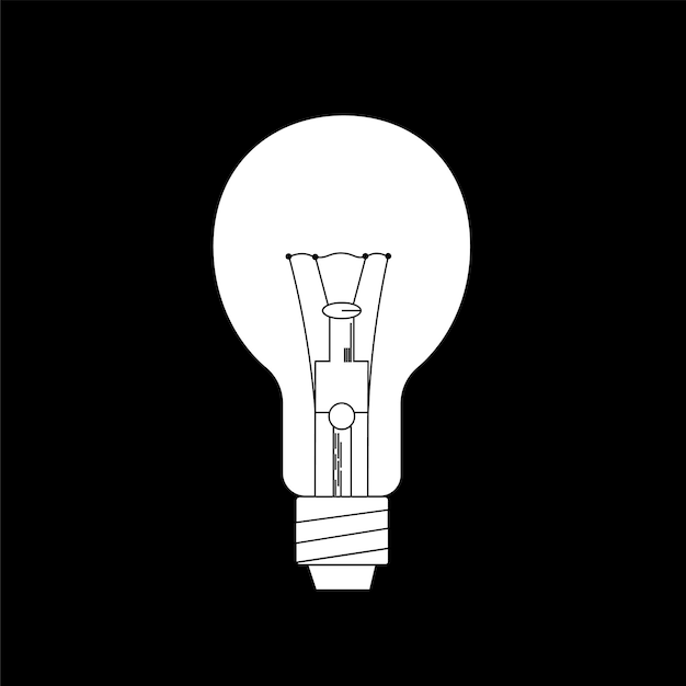 a black and white drawing of a light bulb with a strap that says'the word light'on it