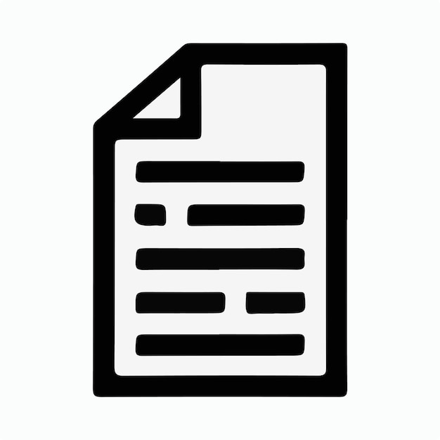 a black and white paper with a white background that says  file