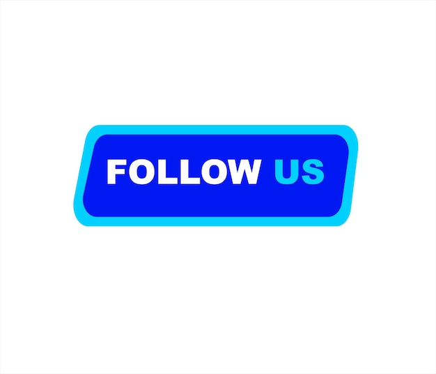 a blue sign that says follow us on it