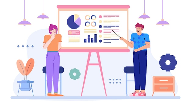 A businessman doing a professional development workshops