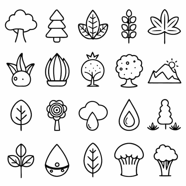 a collection of images including a tree a tree and a leaf