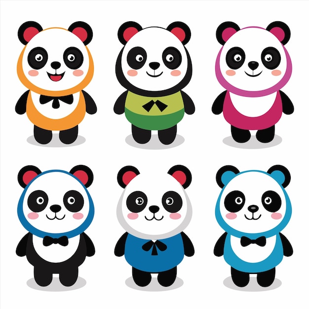 a collection of pandas one of which is called pandas