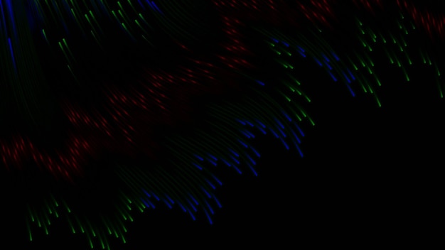 a colorful abstract image of a black background with many different colored lights abstract