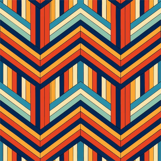 a colorful geometric pattern with many colors and a design