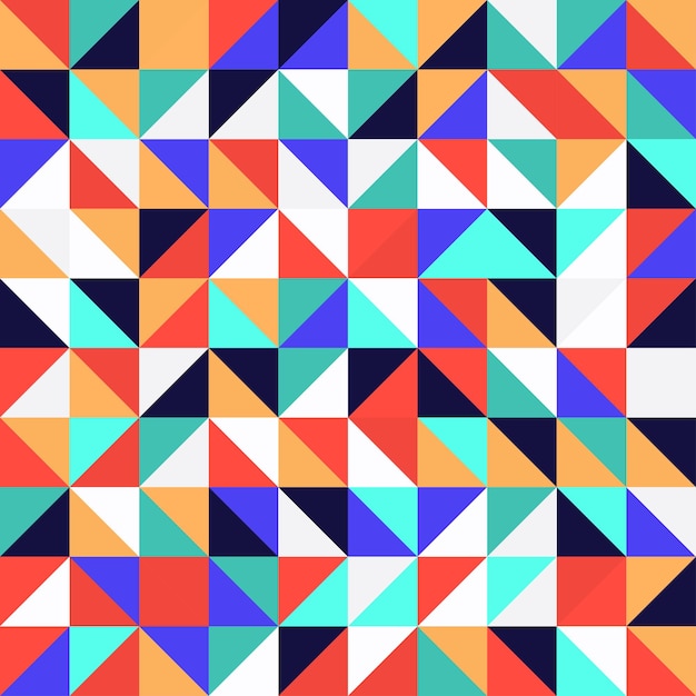 A colorful mosaic of squares with a colorful background