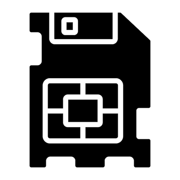 A creative design icon of mobile sim