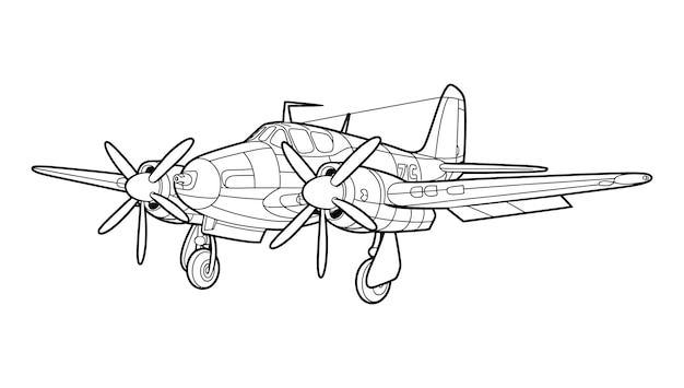 a drawing of a plane with the letters c on it