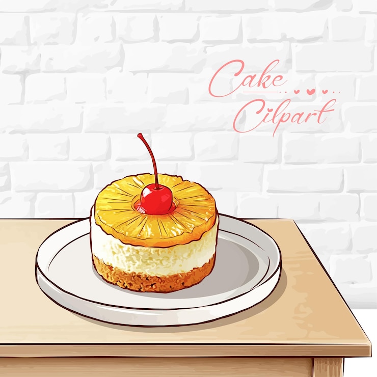 Vektor a drawing of cakes and cakes from the past