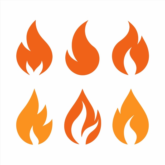 a fire design with orange and orange flames
