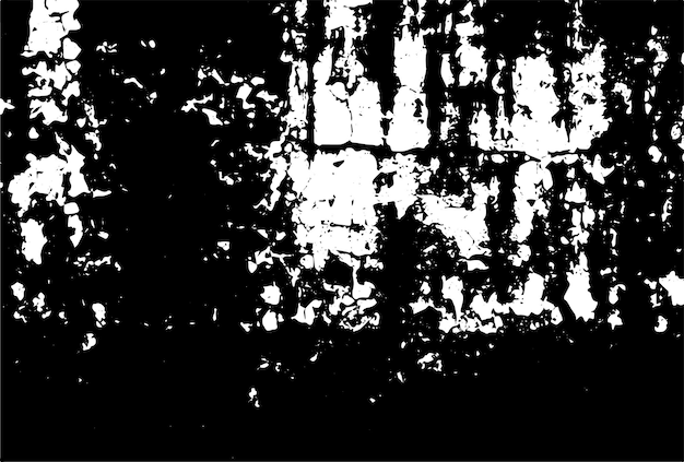 A grayscale of grungy texture of an old wall surface with cracks and paint peel off