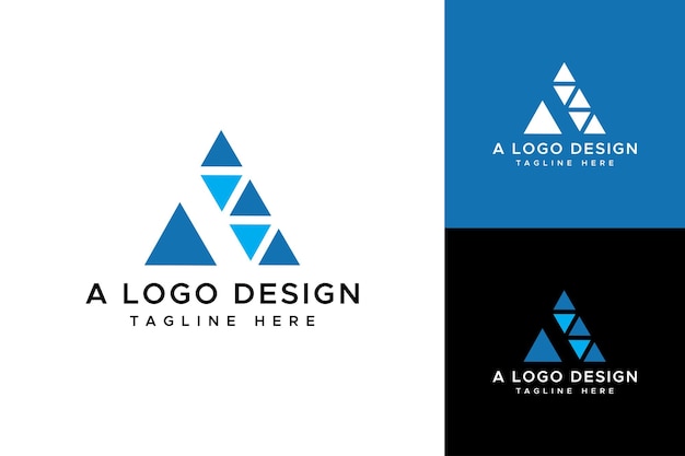 A letter logo design template
