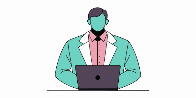 a man with a laptop and a laptop on his lap