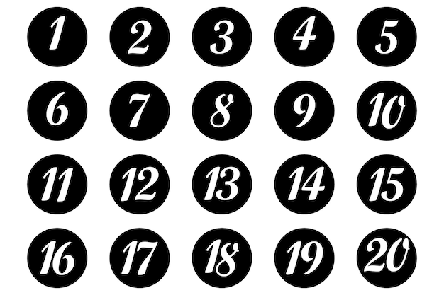 a number on a circle with the number 2 on it