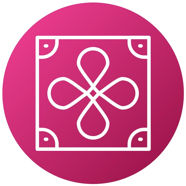a pink sign with a design in the middle of it
