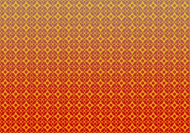A red and yellow background with a pattern of hearts and the word love.