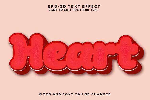 a red heart with the word heart on it