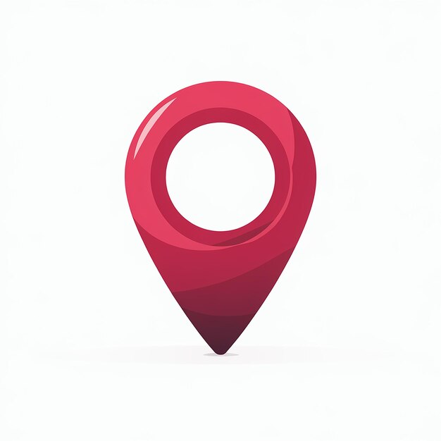 A red location pin commonly used in maps and navigation apps