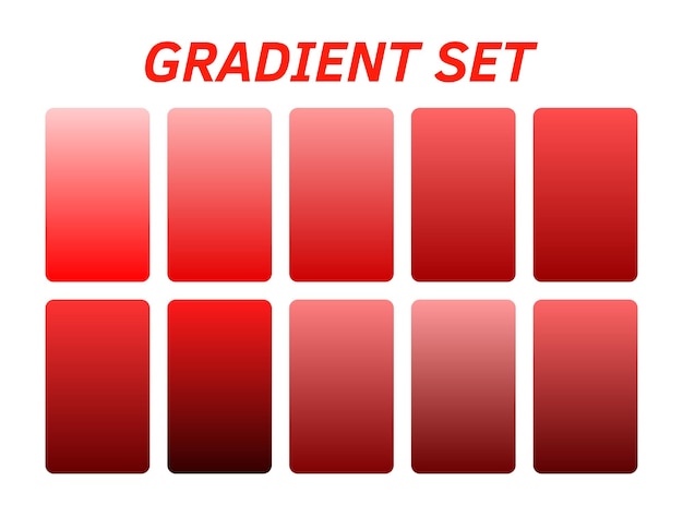 a red set of squares with the word gradient on them