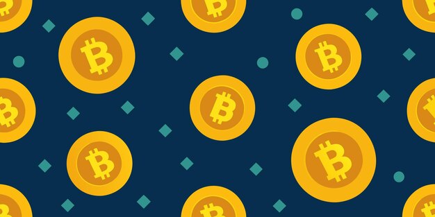 a seamless pattern with coins and the coin on the blue background