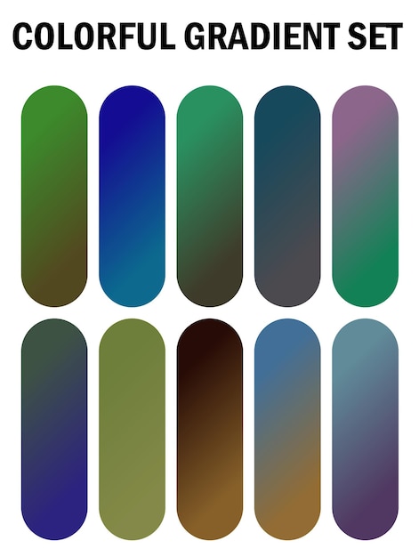 a series of different colored squares with different colors and patterns