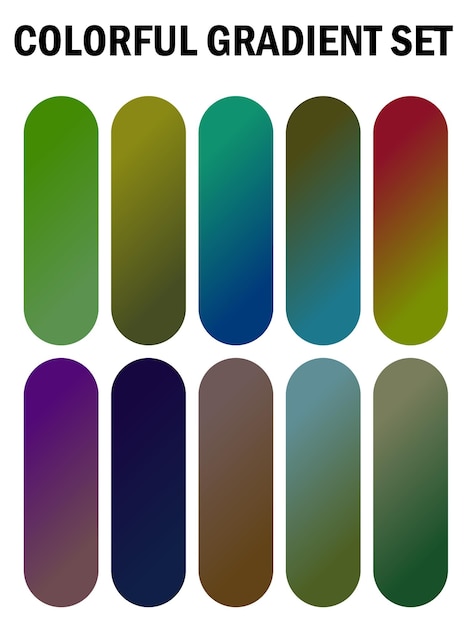 a series of multicolored images of different colors