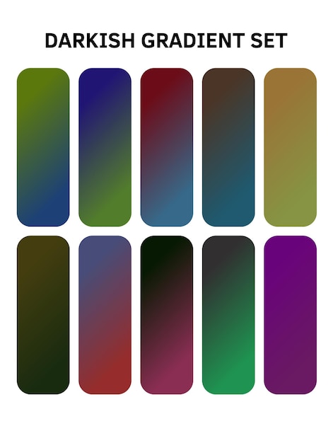 a series of multicolored nails with different colors