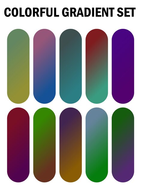 a series of multicolored squares with different colors