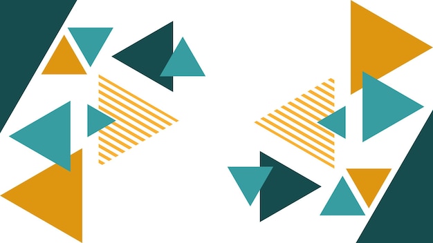a set of arrows with triangles and a blue and yellow one that says  the blue arrow