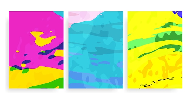 a vivid neon background with textured edges and overlay color chunks