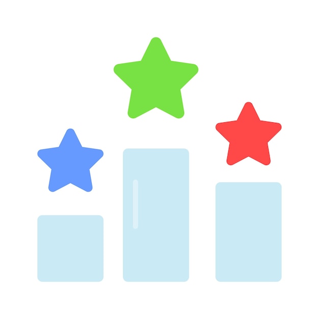 a well designed icon of ranking in editable style easy to use vector