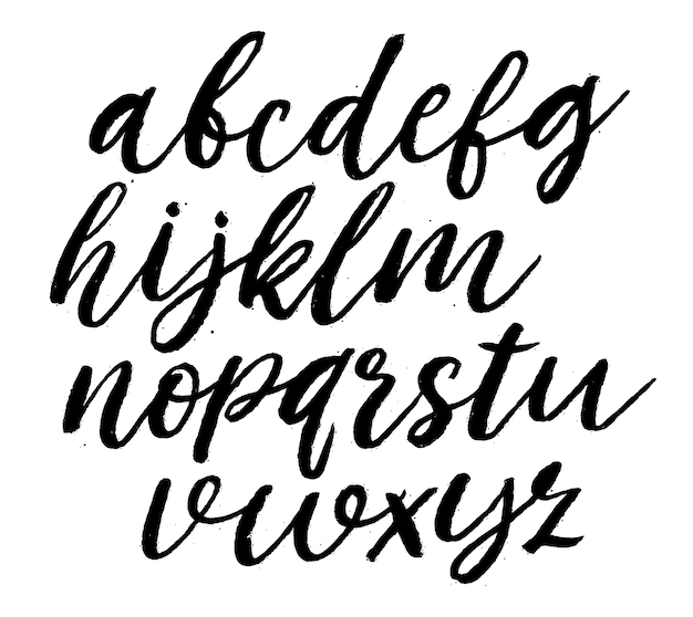 a white background with a black and red letters that say  alphabet