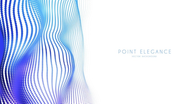 Abstract 3d particle blue wave mesh in cyber technology style Abstract business backdrop